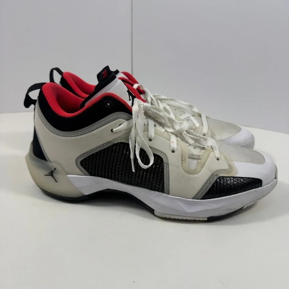 Jordan One Take 4 Men Basketball‎ Shoes White Black Red Size 12